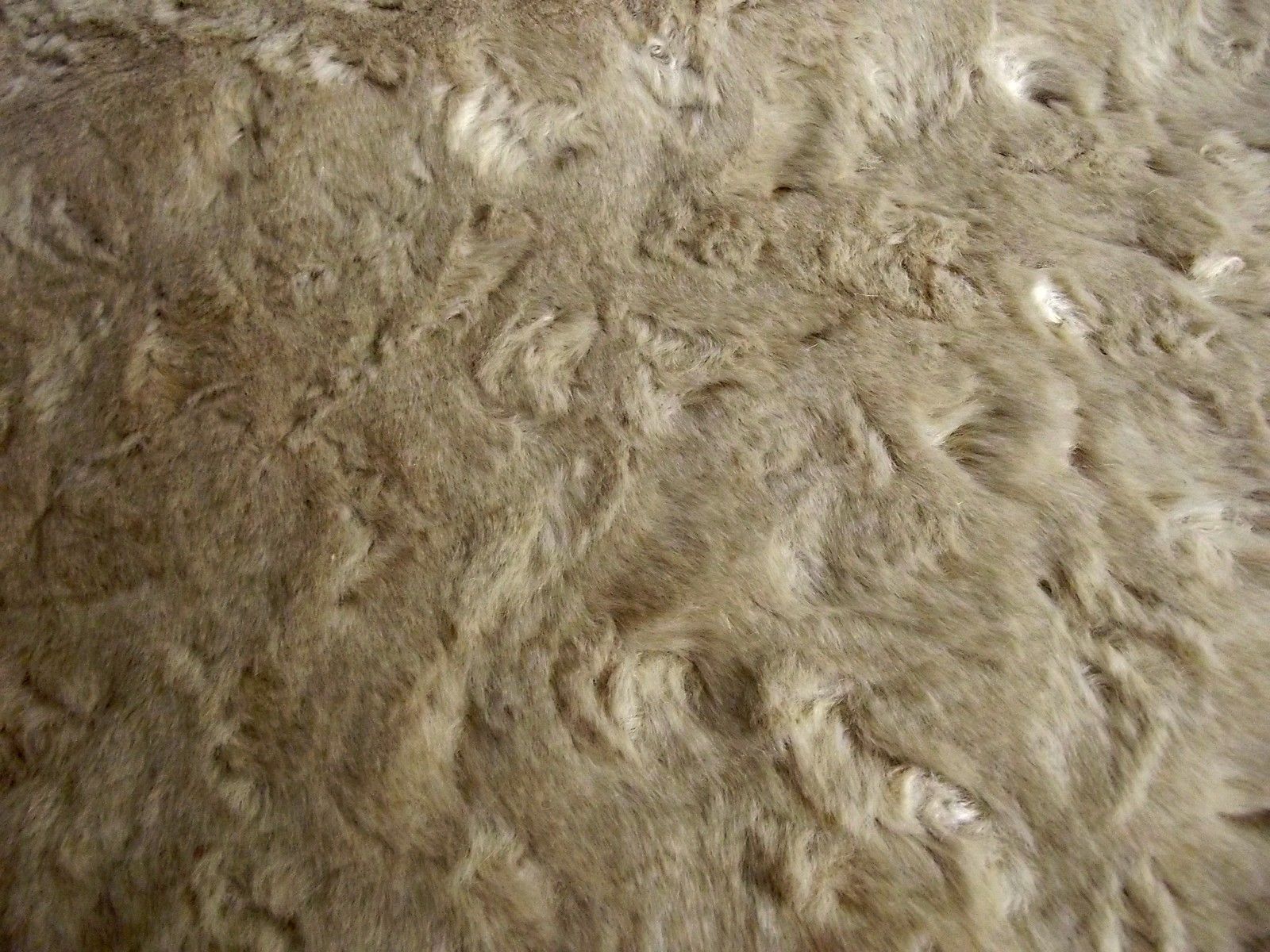 Super Luxury Faux Fur Fabric Material BEIGE CRUSH CRS Fur Fabrics