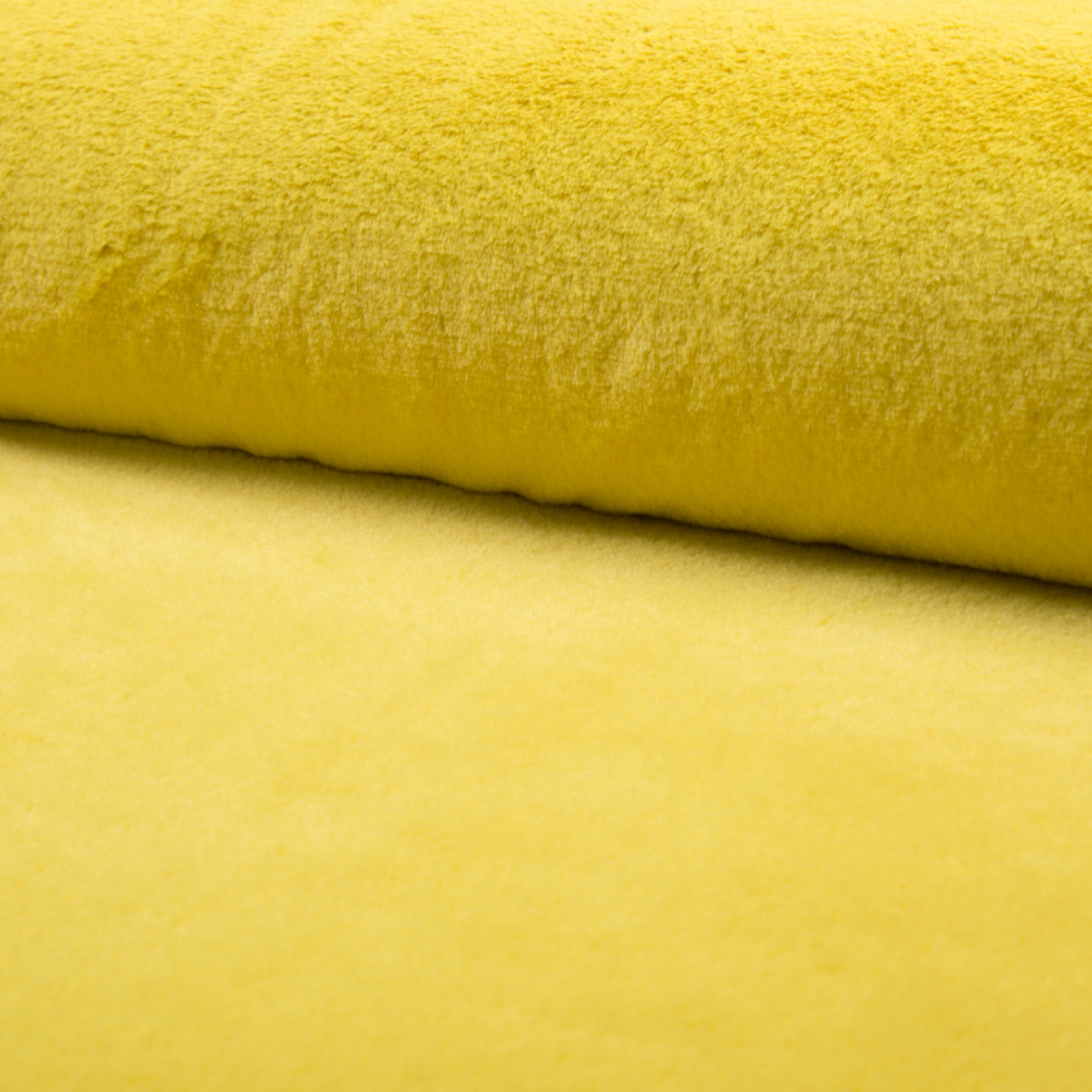 LUXURY Short Plush Super Soft Faux Fur Fabric Material YELLOW CRS