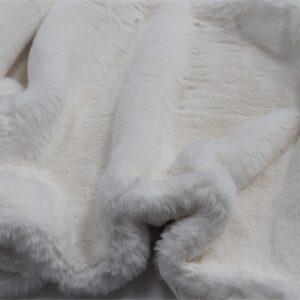 LUXURY Short Plush Super Soft Faux Fur Fabric Material BEIGE 