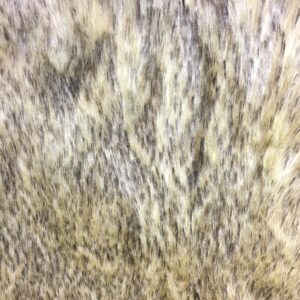 SUPERIOR LONG PILE CREAM BROWN Super Luxury Faux Fur Fabric Material 