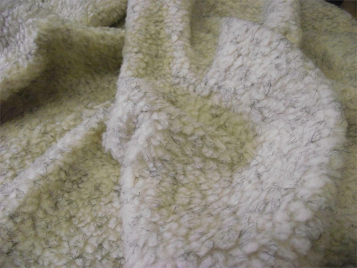 Faux Fur SHERPA FLEECE Sheepskin Fabric Material - CASHMERE CREAM - CRS ...