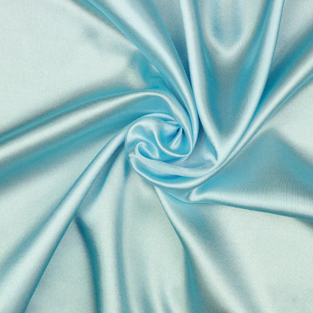 Polyester Liquid Satin Fabric Material LIGHT BLUE - CRS Fur Fabrics