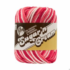 0144 Strawberry Cream Ombre Lily Sugar 'n Cream Ombre Knitting Wool Yarn 56.7g 
