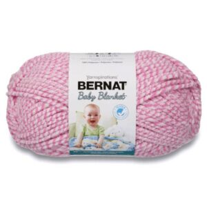 Bernat Baby Blanket Big Ball Yarn, Raspberry Kisses, 1 Unit, 10.5 Oz