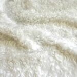 LILAC CURLY Teddy Faux Fur Fabric Material 