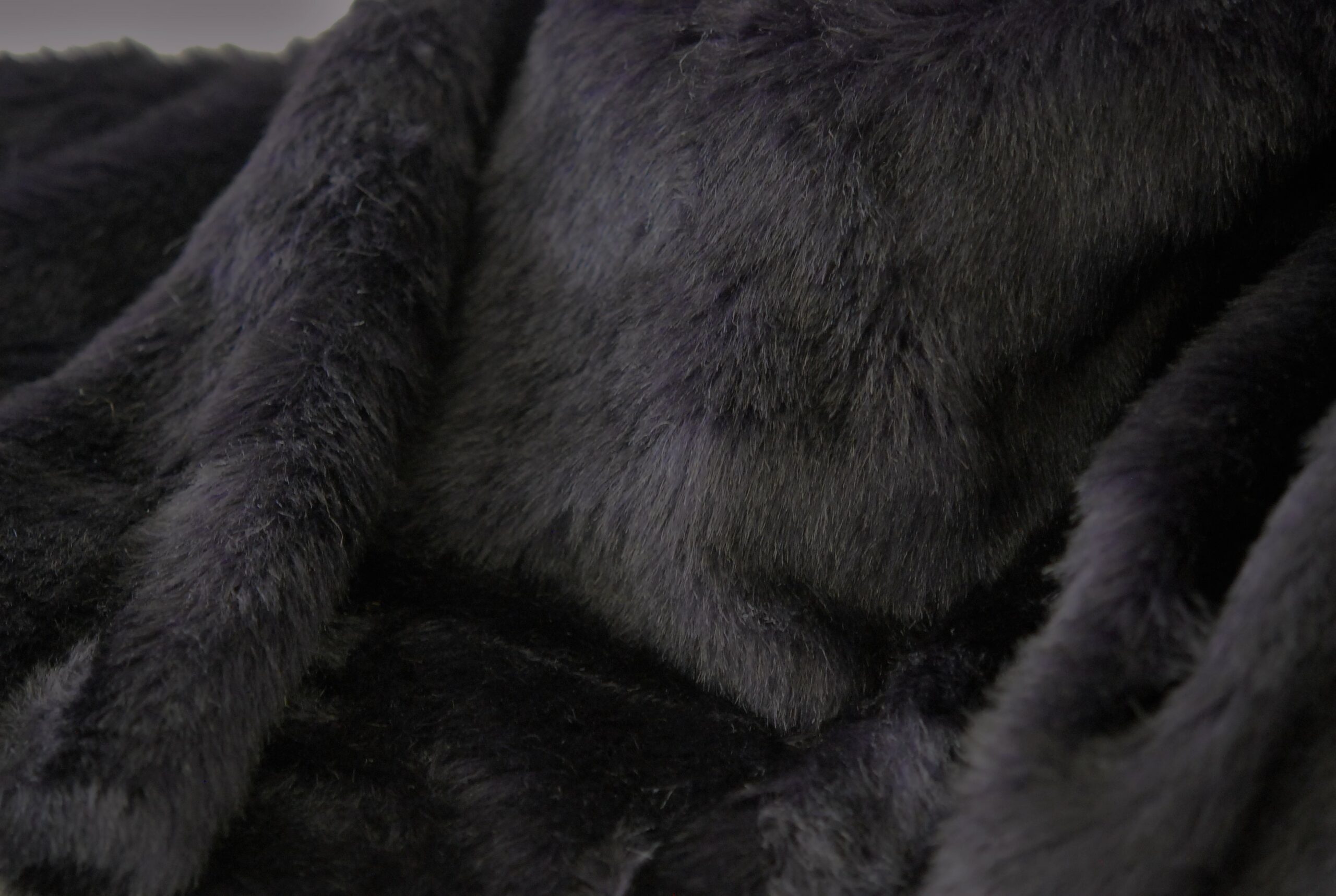 LUXURY Faux Fur Fabric Material - DARK PURPLE - CRS Fur Fabrics