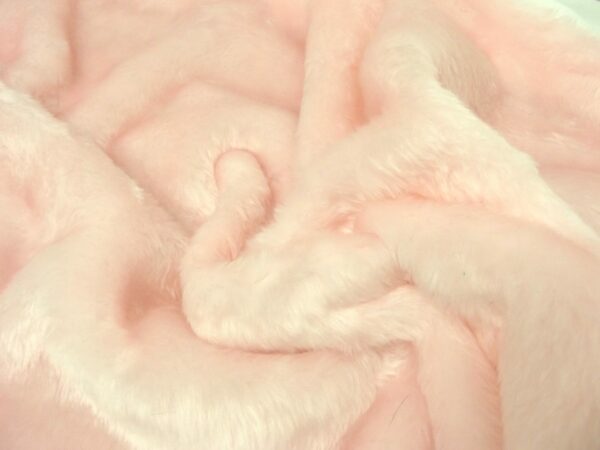 Short Plush Care Bear Faux Fur Fabric White 