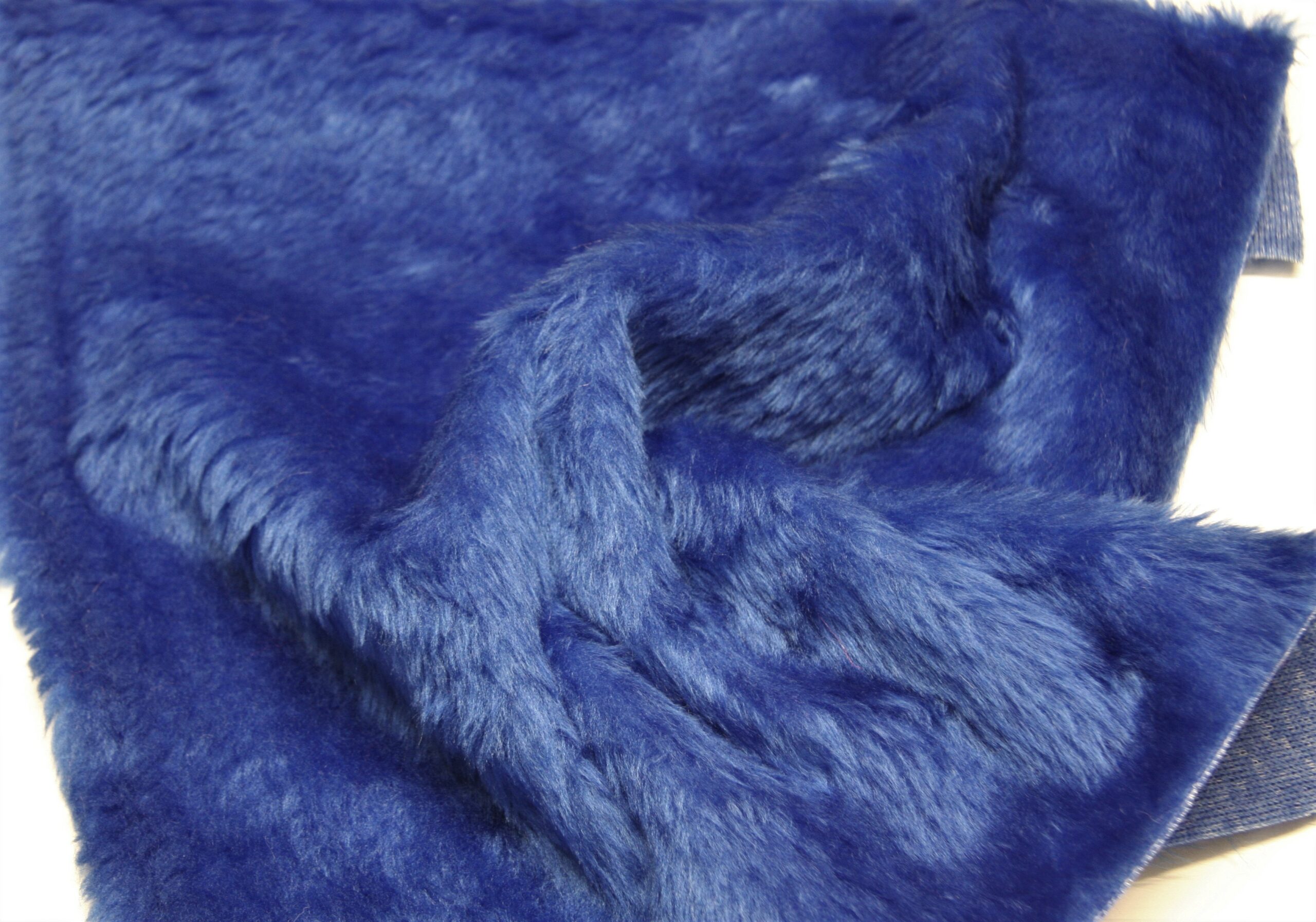 Plain Fun Faux Fur Fabric Material Royal Blue Crs Fur Fabrics 2186