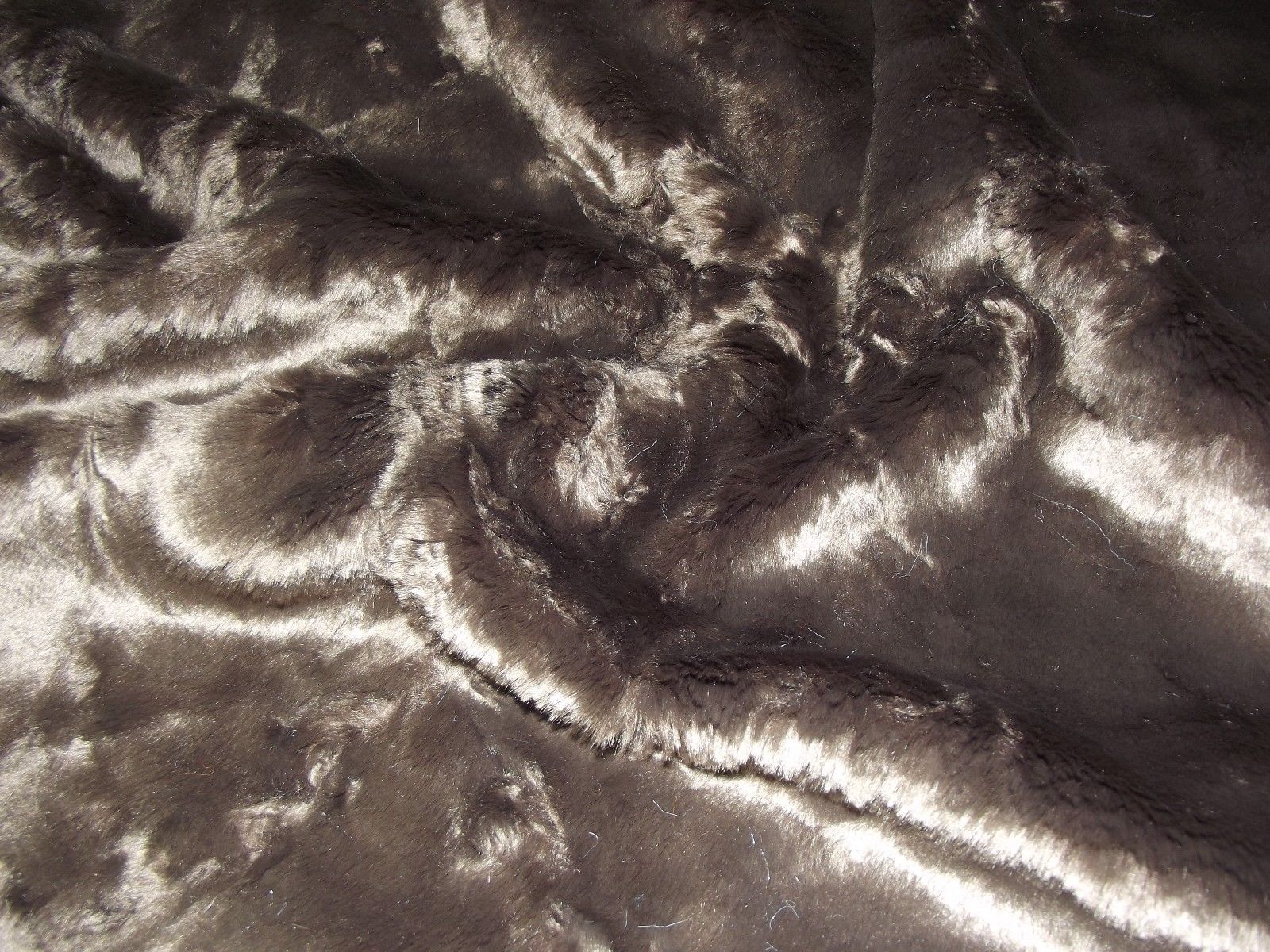 Super Luxury Faux Fur Fabric Material Brown Crush 299 Crs Fur Fabrics 5392