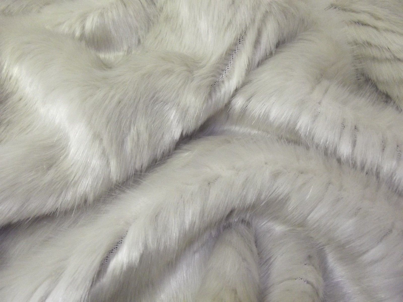 Super Luxury Faux Fur Fabric Material - STONE CHEVRON - CRS Fur Fabrics