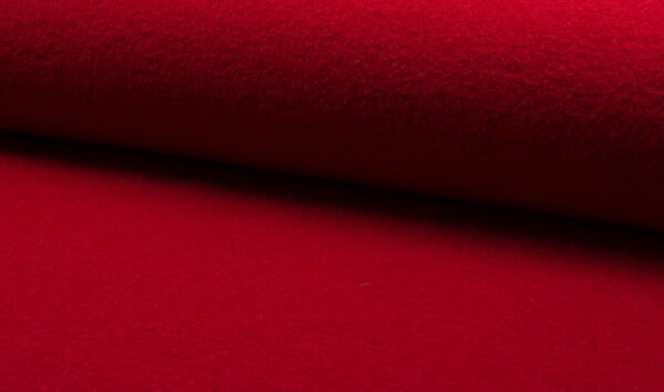 Boiled Wool, Cranberry Red Boiled Wool Coating – Britex Fabrics