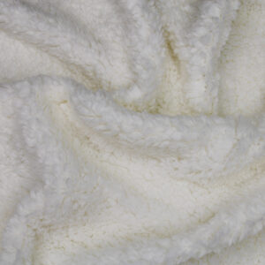 Mary Lamb Cuddle Fleece Fur Fabric Material BEIGE 