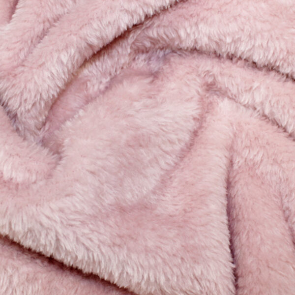 Supersoft Coral Fleece Fabric Material - ROSE - CRS Fur Fabrics