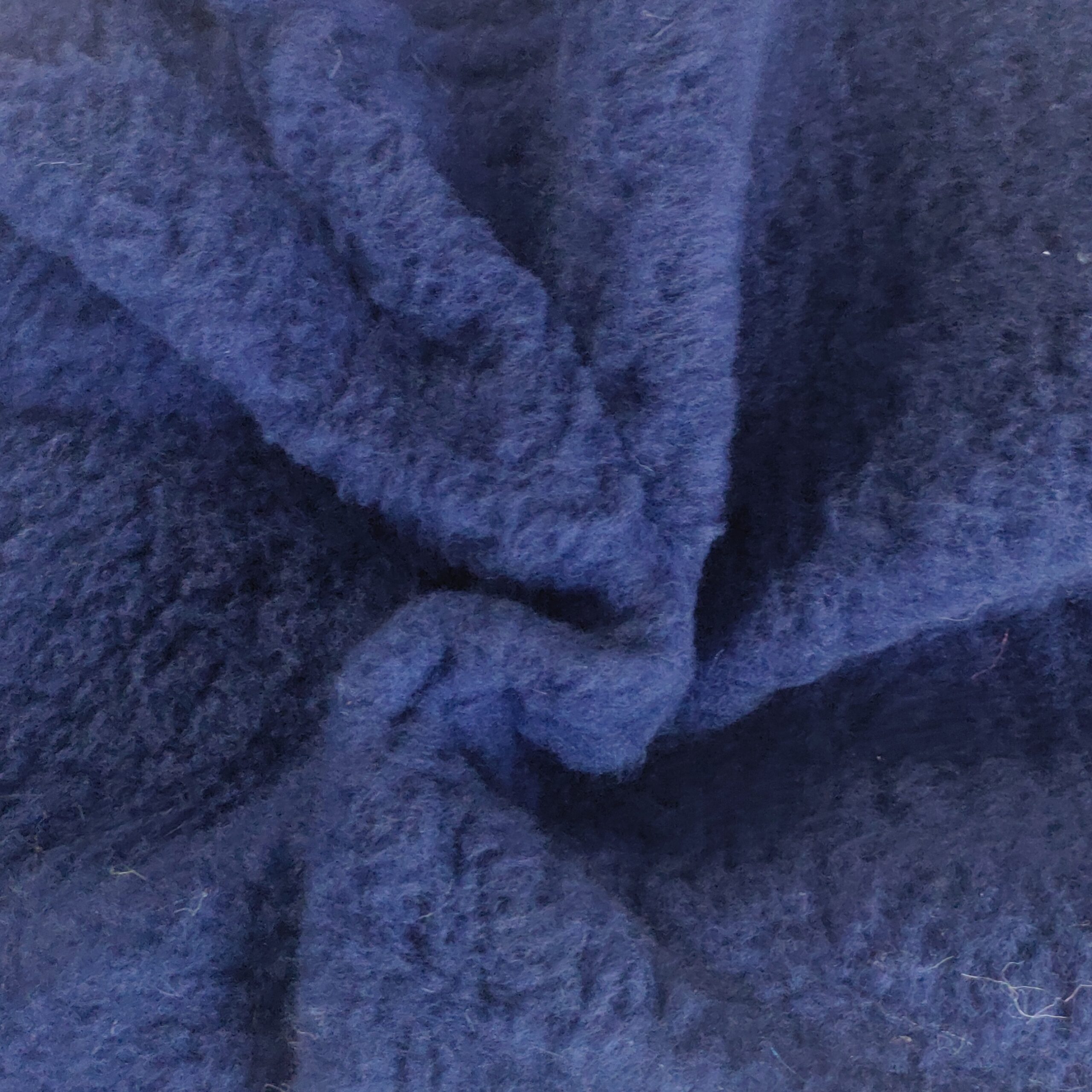 Faux Fur SHERPA FLEECE Sheepskin Fabric Material - FLUFFY NAVY - CRS ...