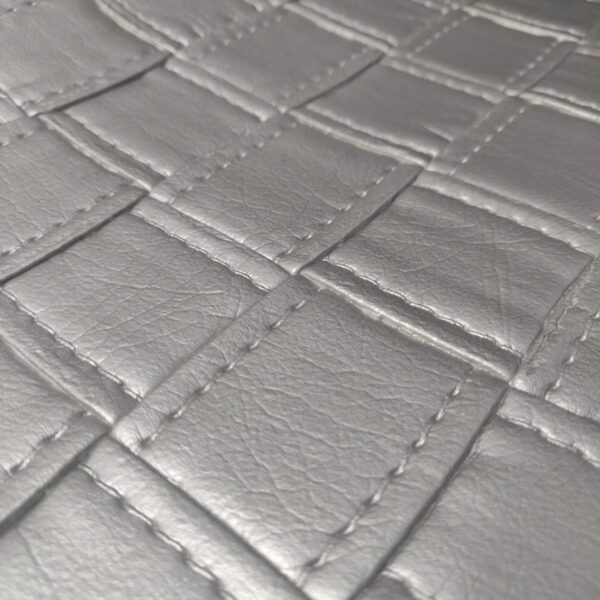 Embossed Faux Leather Sheet - Black
