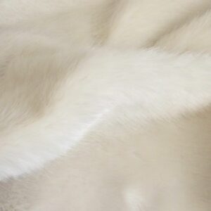 Super Luxury Faux Fur Fabric Material SWISS ICE WHITE 