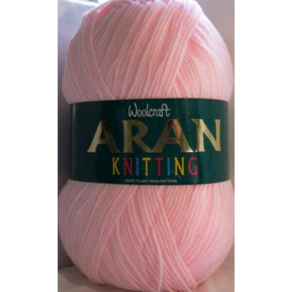 Baby pink aran clearance wool