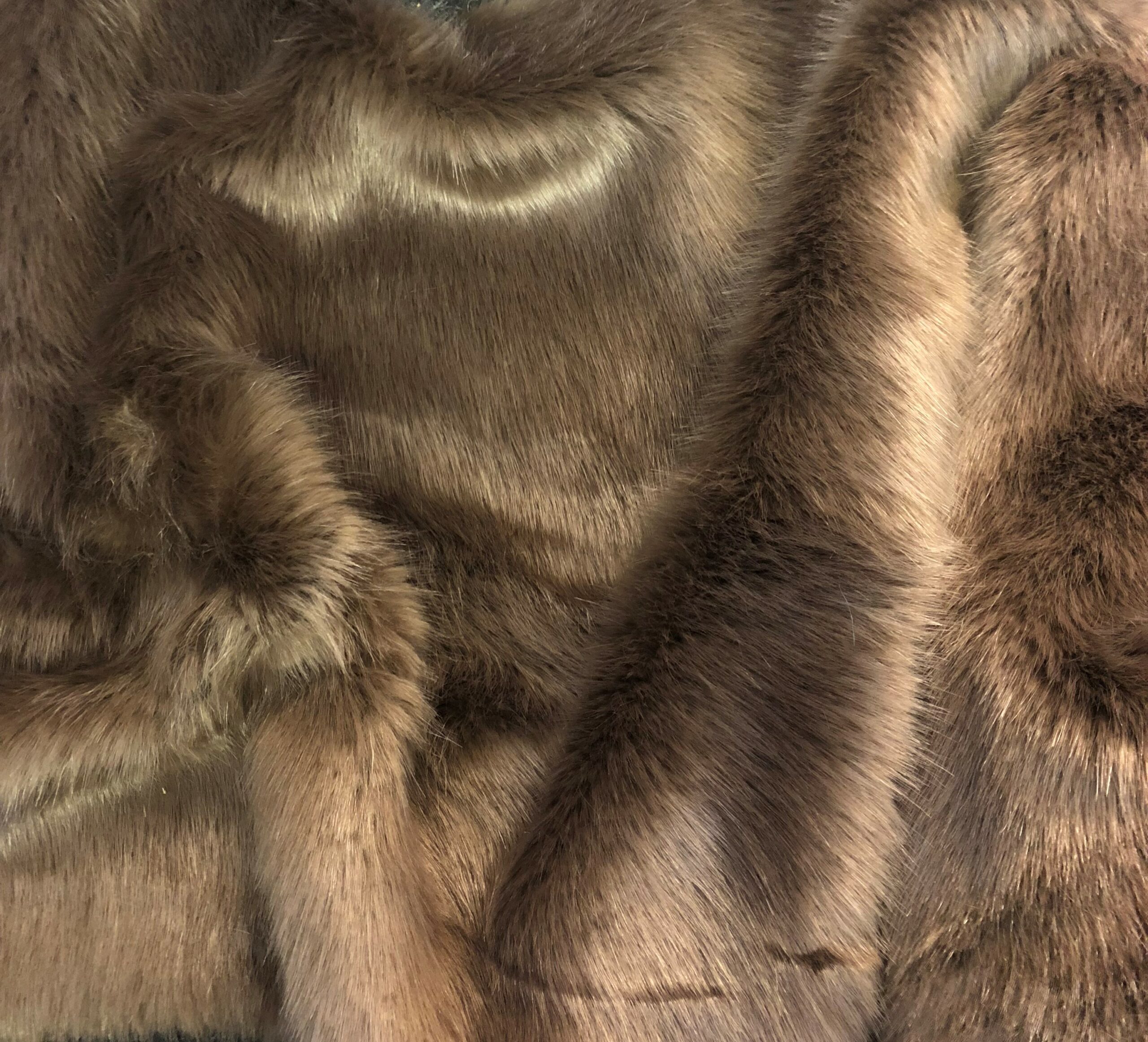 Super Luxury Faux Fur Fabric Material SWISS MOCHA CRS Fur Fabrics