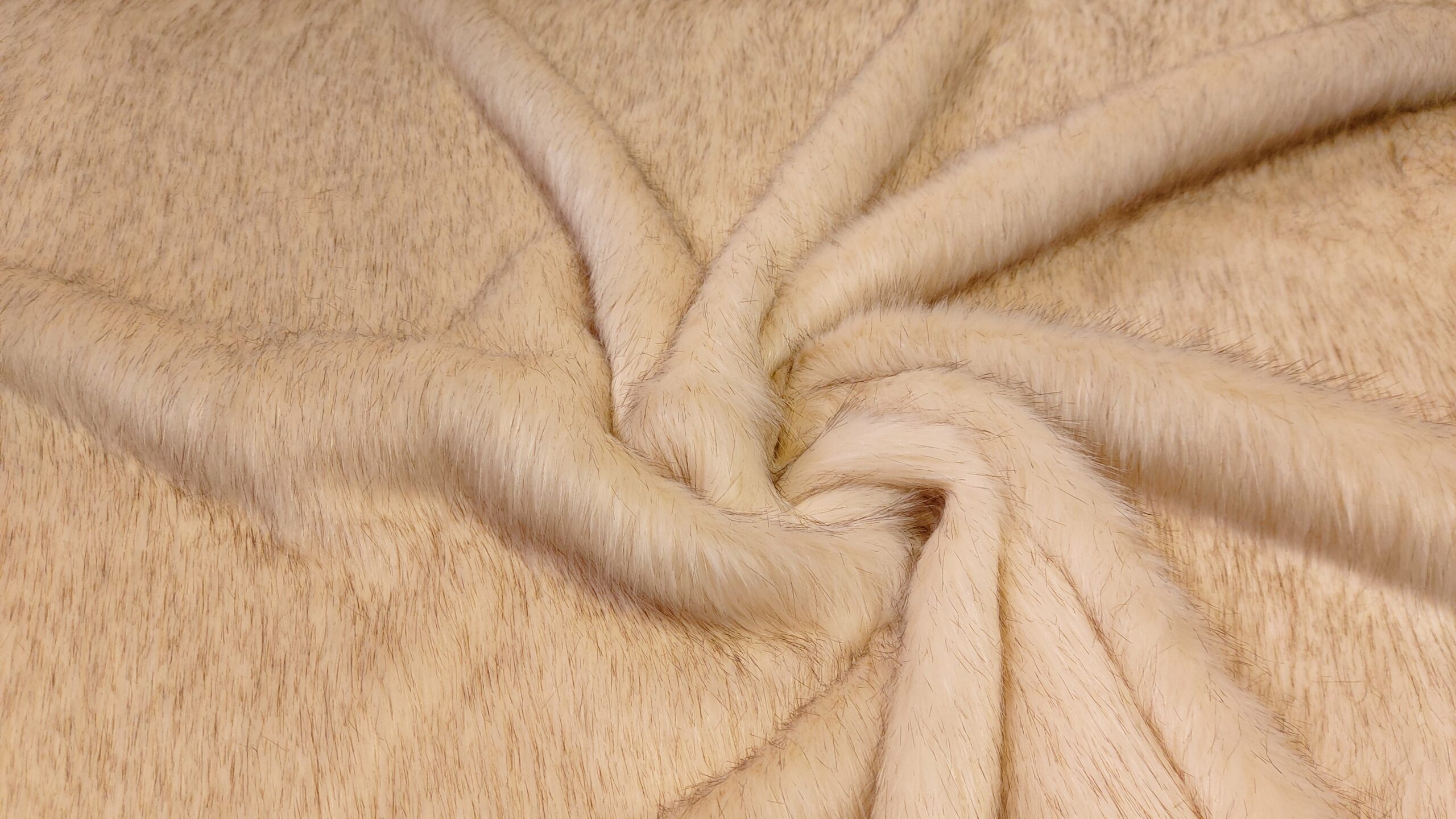Solid Cream Berber Sherpa Fleece Fabric By the Yard