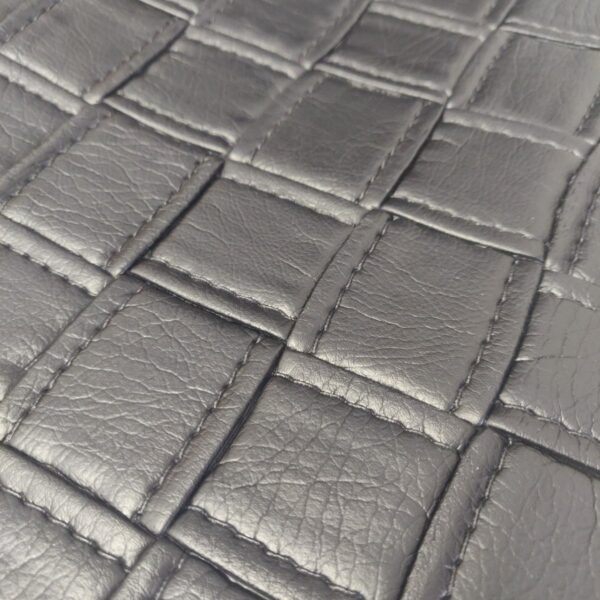 Embossed Faux Leather Sheet - Black