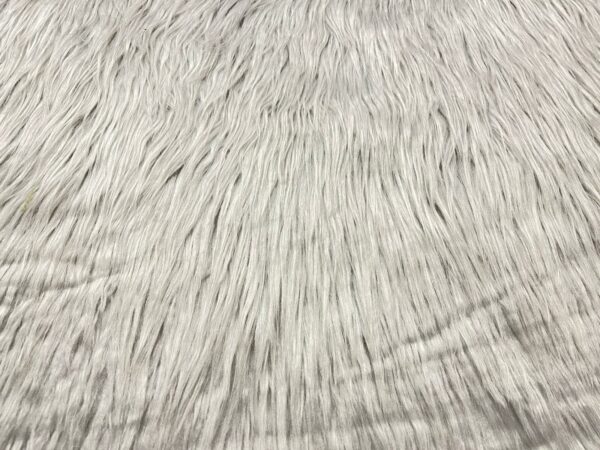 Super Luxury Faux Fur Fabric Material - EXTRA LONG SILVER - CRS