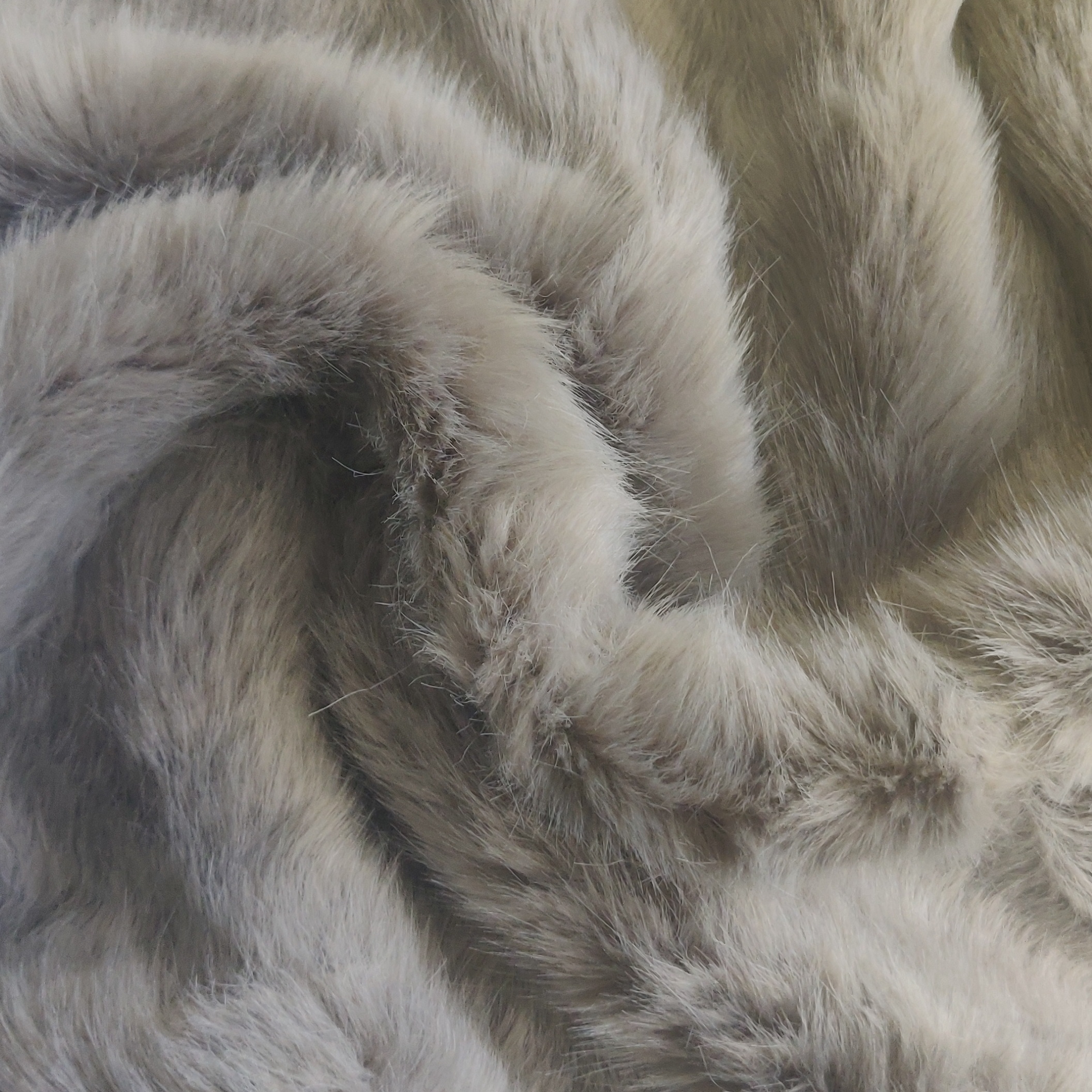 Super Luxury Faux Fur Fabric Material - SWISS STONE - CRS Fur Fabrics