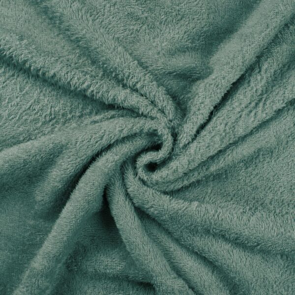 Double Sided Cotton TERRY TOWELLING Fabric Material DUSTY MINT 