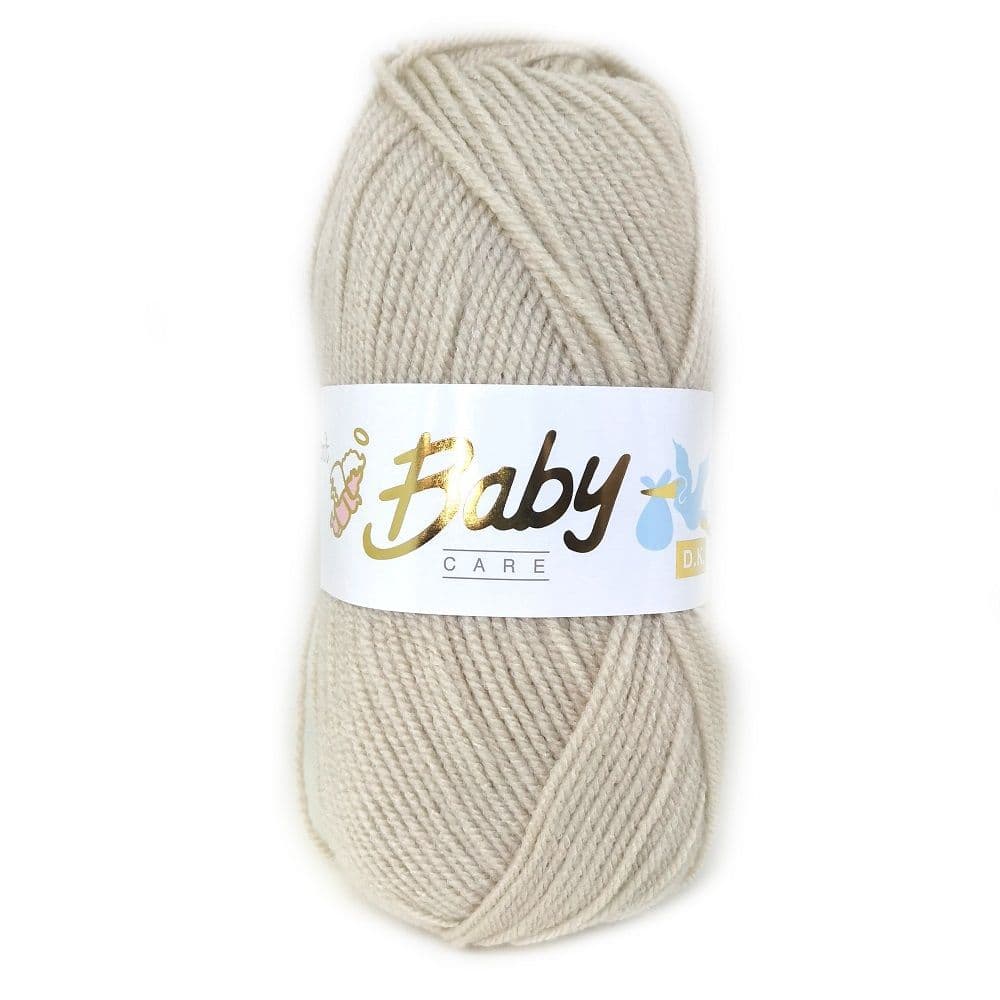 Woolcraft Baby Care DK Knitting Wool / Yarn 100g - 609 Beige - CRS Fur ...