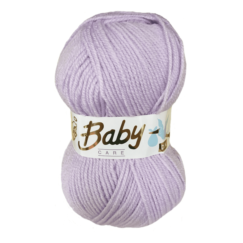 Woolcraft Baby Care DK Knitting Wool / Yarn 100g - 612 Lilac - CRS Fur ...