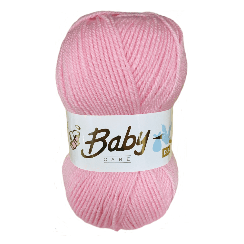 Woolcraft Baby Care DK Knitting Wool / Yarn 100g - 614 Candy - CRS Fur ...