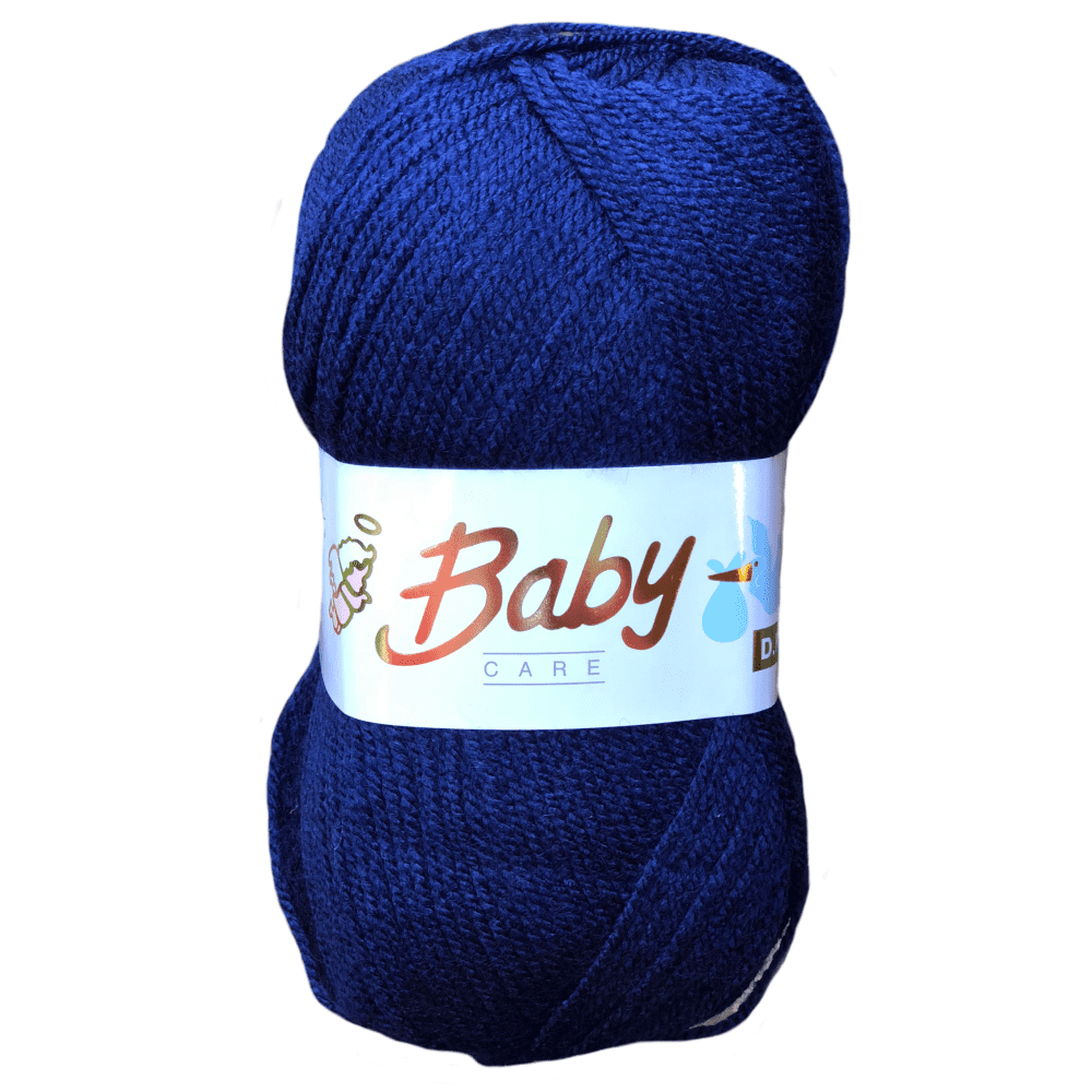 Woolcraft Baby Care DK Knitting Wool / Yarn 100g - 617 Navy - CRS Fur ...