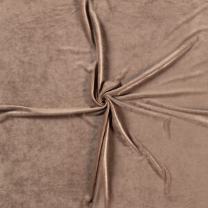 Luxury Stretchy SOFT Velvet Velour Fabric Material - RUST