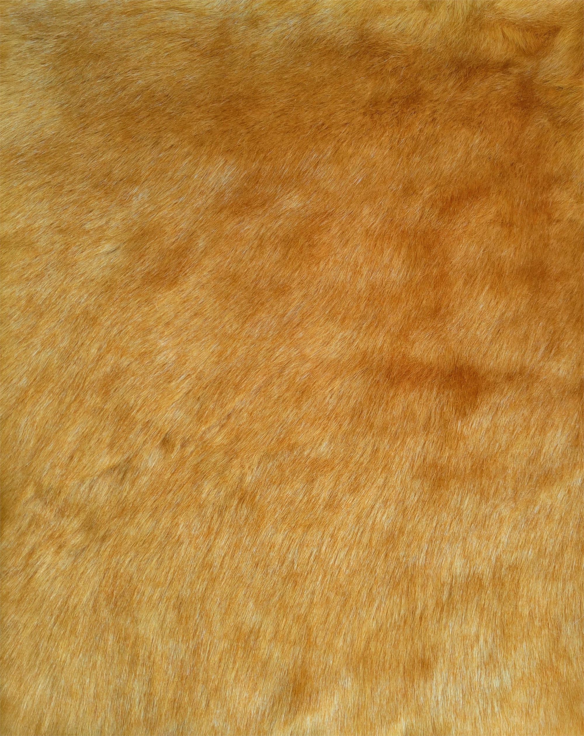 Super Luxury Faux Fur Fabric Material Swiss Antique Gold Crs Fur