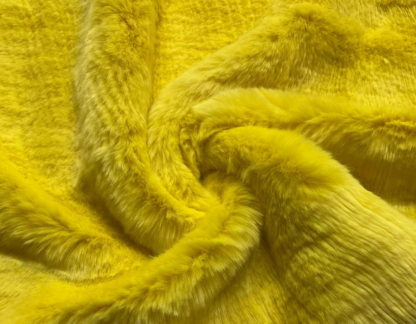 Super Luxury Faux Fur Fabric Material Plush Sunflower Crs Fur Fabrics 1974