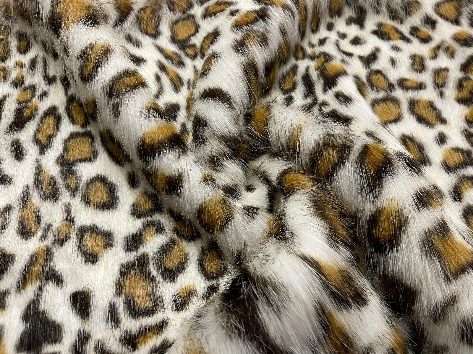 Super Luxury Faux Fur Fabric Material - BROWN PELT MIX - CRS Fur Fabrics