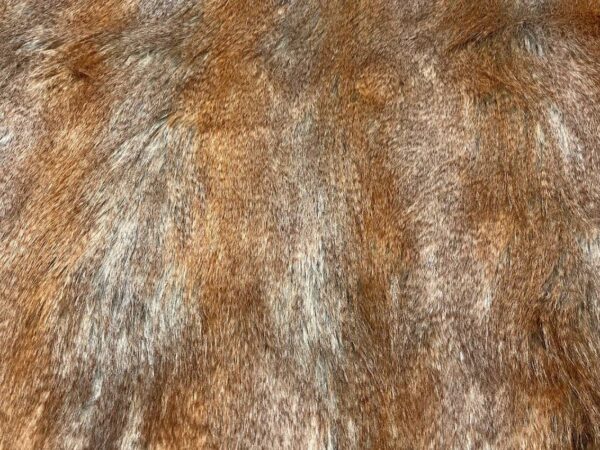 Super Luxury Faux Fur Fabric Material - BEIGE BROWN