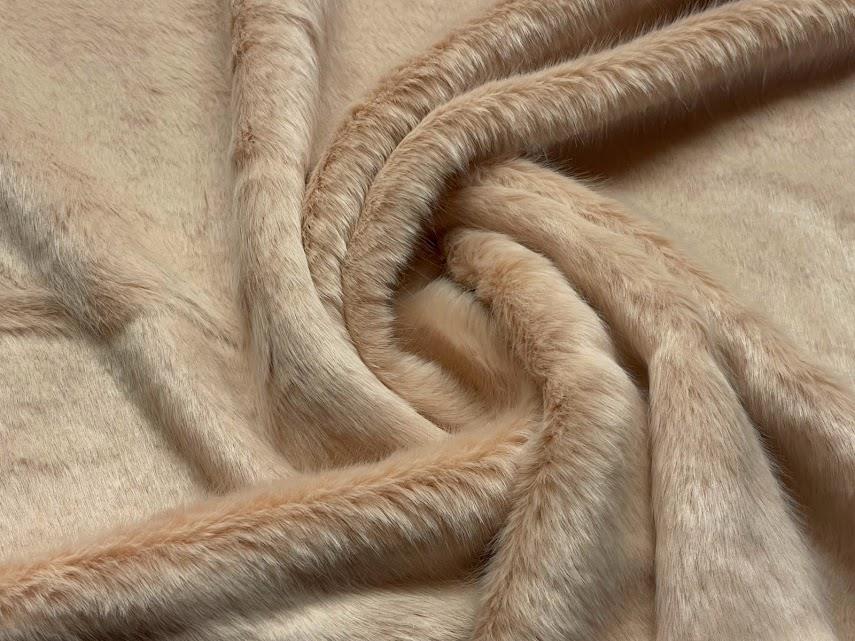 Super Luxury Faux Fur Fabric Material Plush Oatmeal Crs Fur Fabrics 7623